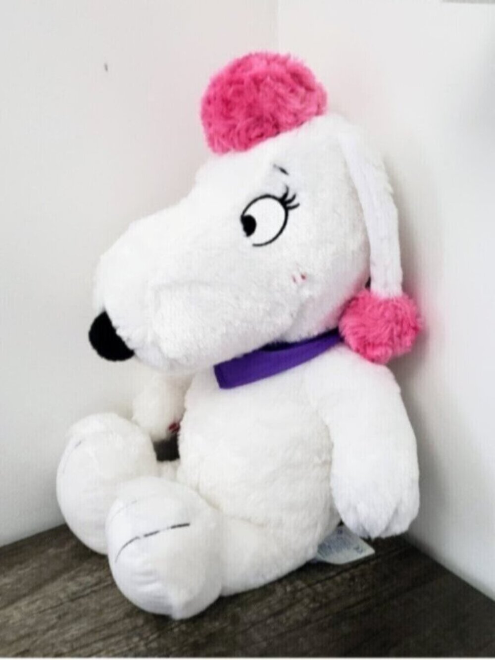 Peanuts Movie Build A Bear Snoopy's Girlfriend "FIFI" Plush Stuffed Dog 18"